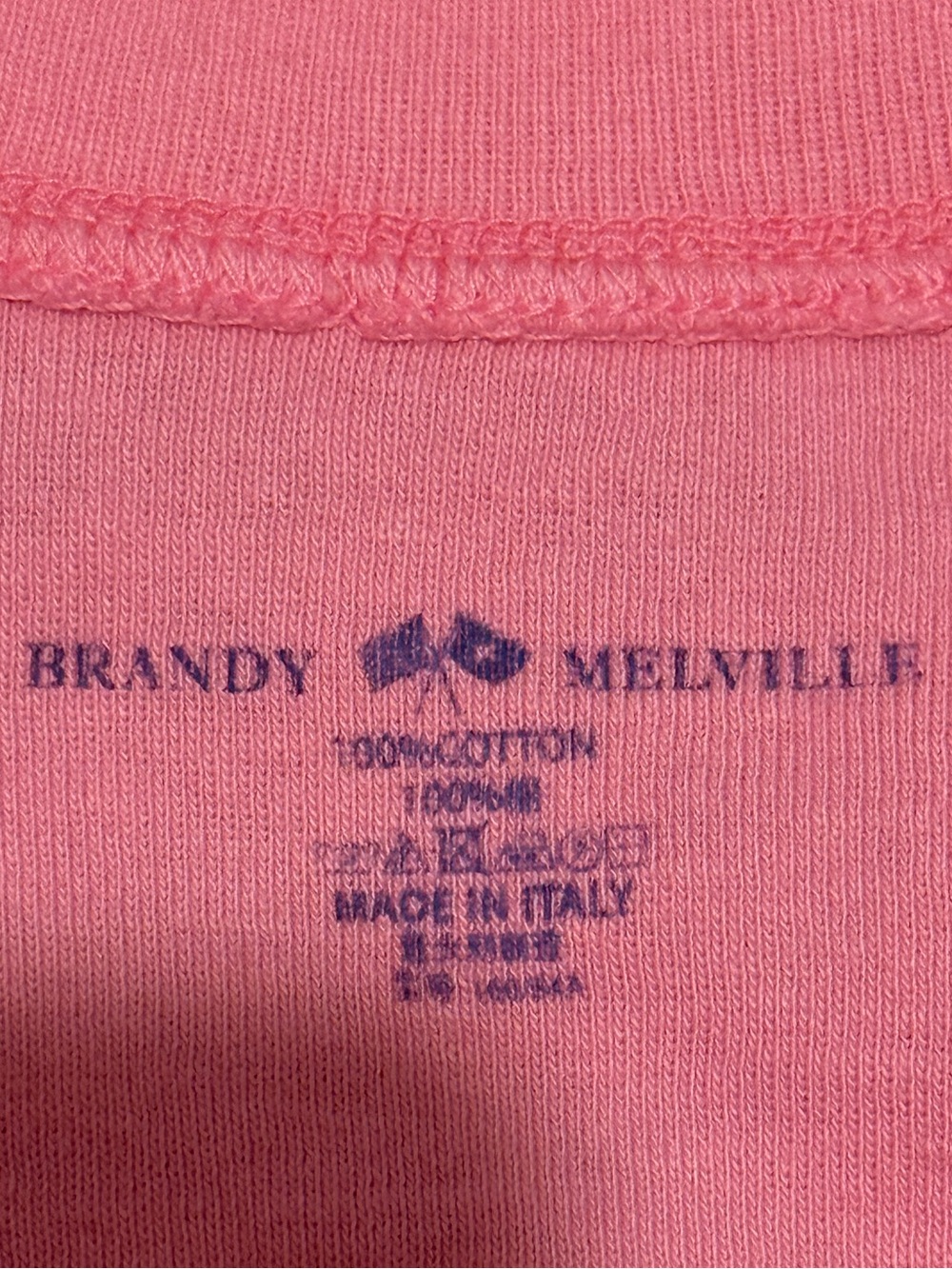 NWT | Brandy Melville Ginny Top | Pink | Size XS/S | Made in Italy || 🇮🇹 - Picture 6 of 6
